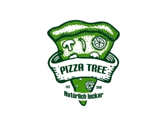 pizza tree logo design by mrdesign