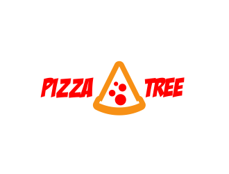 pizza tree logo design by serprimero