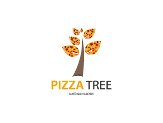 pizza tree logo design by Mediaban