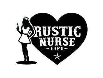 Rustic Nurse Life logo design by sanworks