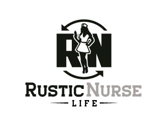 Rustic Nurse Life logo design by sanworks