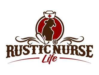 Rustic Nurse Life logo design by jaize