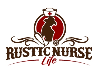 Rustic Nurse Life logo design by jaize