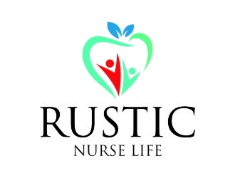 Rustic Nurse Life logo design by jetzu
