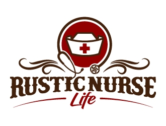 Rustic Nurse Life logo design by jaize
