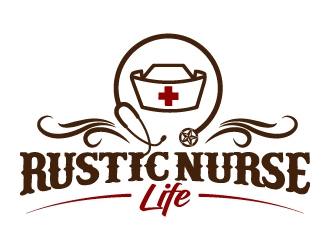 Rustic Nurse Life logo design by jaize