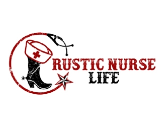 Rustic Nurse Life logo design by ingepro
