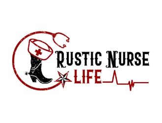 Rustic Nurse Life logo design by ingepro