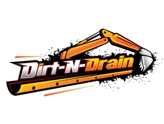Dirt-N-Drain logo design by REDCROW