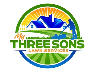My three sons lawn services  logo design by jaize