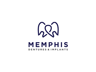 Memphis Dentures & Implants logo design by blackcane