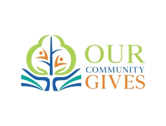 Our Community Gives logo design by adwebicon