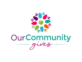 Our Community Gives logo design by adwebicon