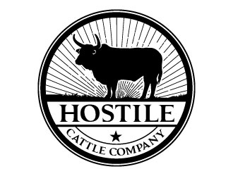 Hostile Cattle Company logo design by Suvendu