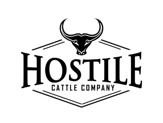Hostile Cattle Company logo design by Coolwanz