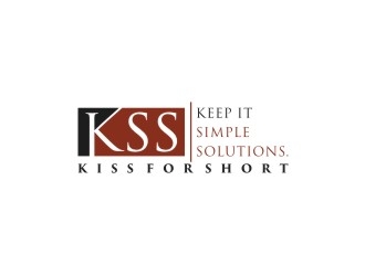 Keep It Simple Solutions. KISS for short logo design by bricton