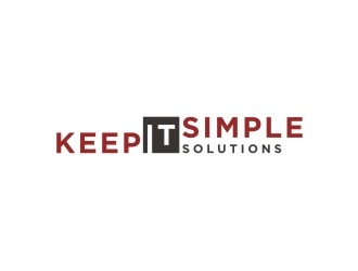 Keep It Simple Solutions. KISS for short logo design by bricton