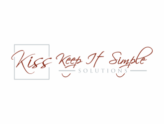 Keep It Simple Solutions. KISS for short logo design by checx