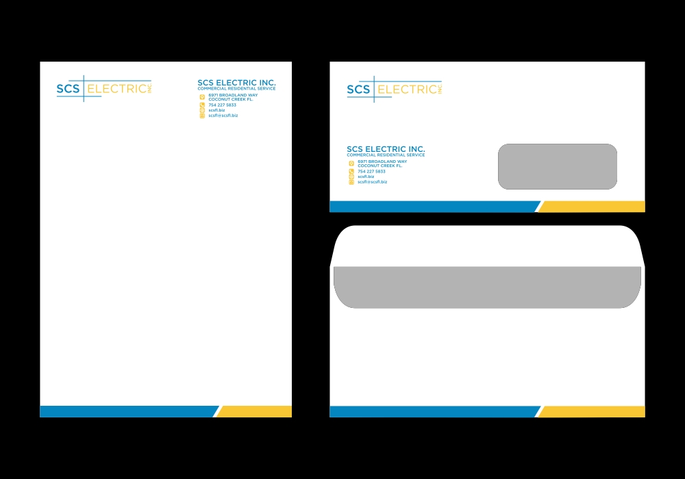 SCS ELECTRIC logo design by aura