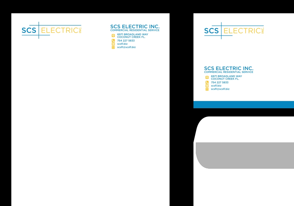 SCS ELECTRIC logo design by aura