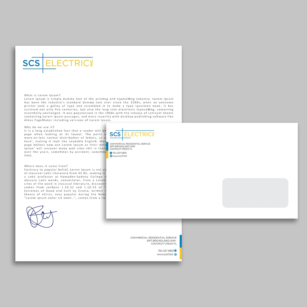 SCS ELECTRIC logo design by rootreeper