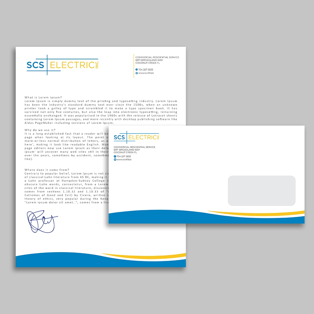 SCS ELECTRIC logo design by rootreeper