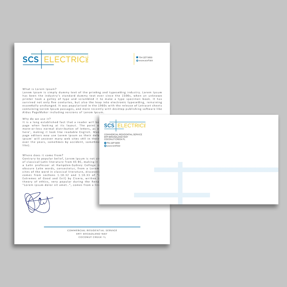SCS ELECTRIC logo design by rootreeper