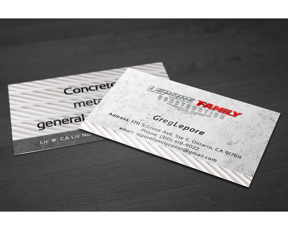 Lepore Family Construction logo design by Bassfade