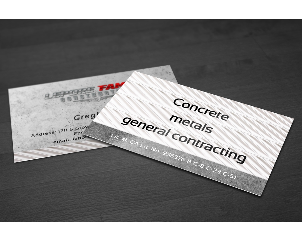 Lepore Family Construction logo design by Bassfade