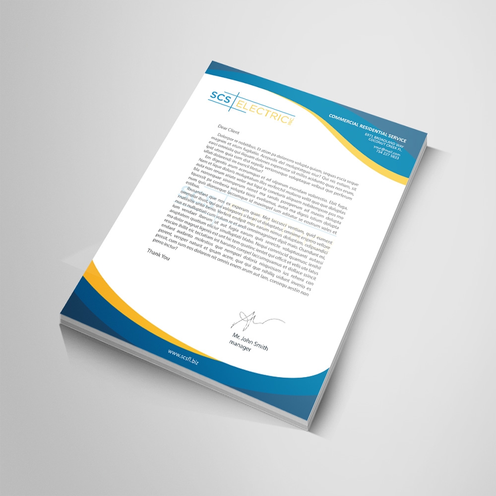 SCS ELECTRIC logo design by mletus