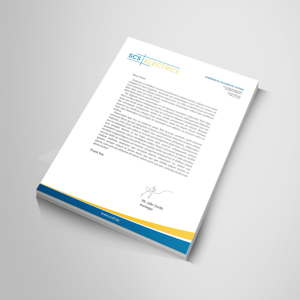 SCS ELECTRIC logo design by mletus