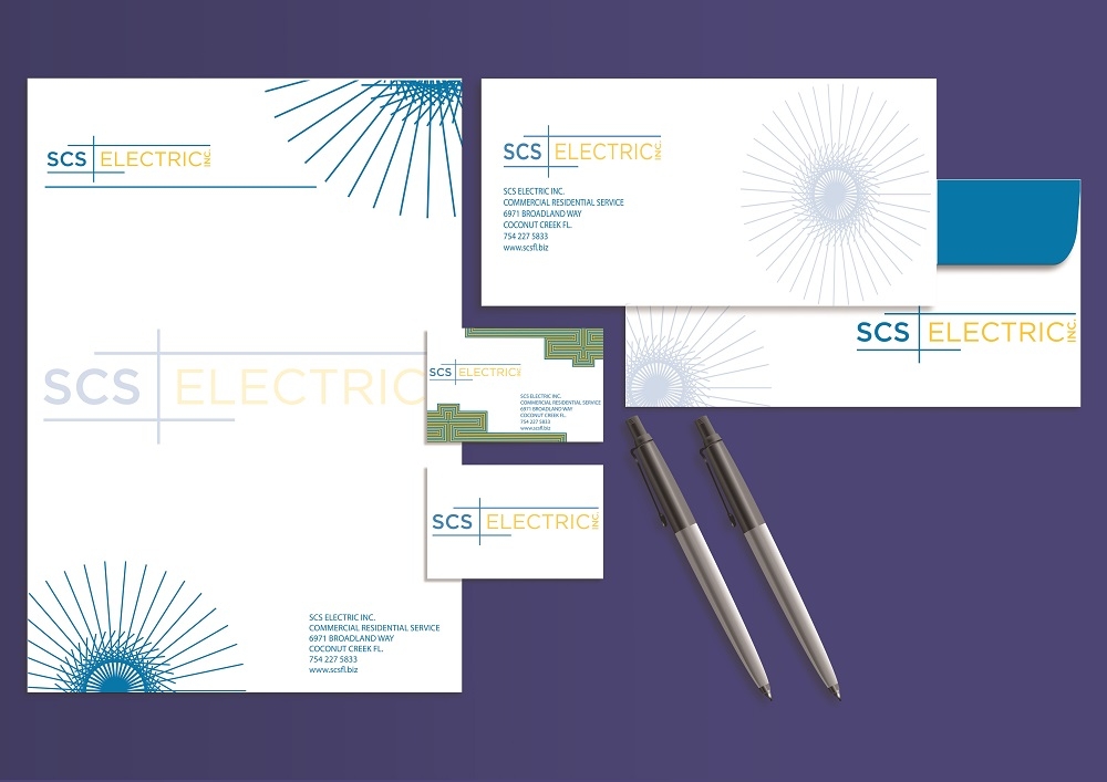 SCS ELECTRIC logo design by bulatITA