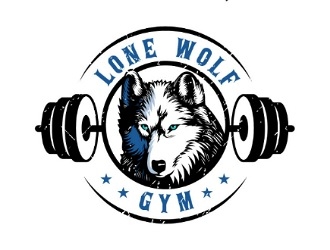 Lone Wolf Gym logo design by gogo