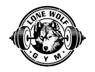 Lone Wolf Gym logo design by gogo
