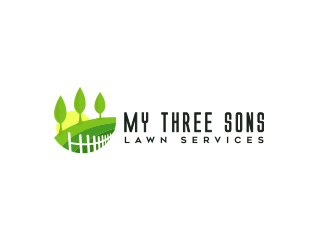 My three sons lawn services  logo design by schiena