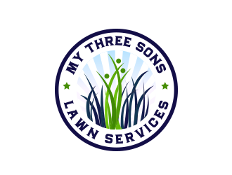 My three sons lawn services  logo design by schiena