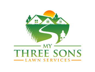 My three sons lawn services  logo design by imagine