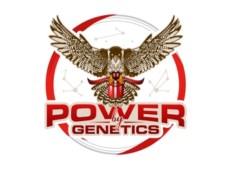 POWER by GENETICS logo design by DreamLogoDesign