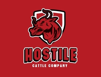Hostile Cattle Company logo design by bougalla005