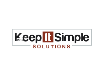 Keep It Simple Solutions. KISS for short logo design by BeDesign