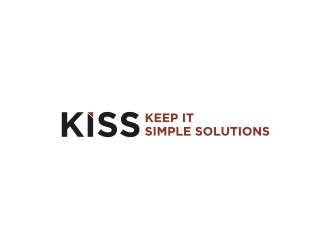 Keep It Simple Solutions. KISS for short logo design by Adundas