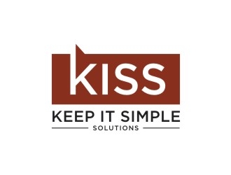 Keep It Simple Solutions. KISS for short logo design by EkoBooM