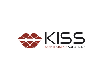Keep It Simple Solutions. KISS for short logo design by ngulixpro