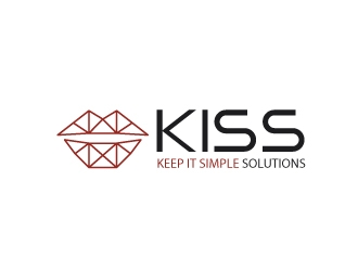 Keep It Simple Solutions. KISS for short logo design by ngulixpro