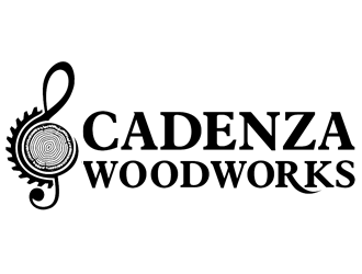 Cadenza Woodworks logo design by Coolwanz