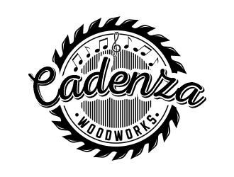 Cadenza Woodworks logo design by stayhumble