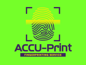 ACCU-Print Fingerprinting Service logo design by ORPiXELSTUDIOS