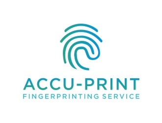 ACCU-Print Fingerprinting Service logo design by sabyan