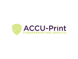 ACCU-Print Fingerprinting Service logo design by ammad
