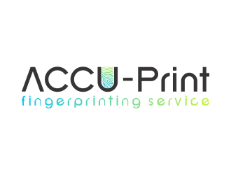 ACCU-Print Fingerprinting Service logo design by mletus
